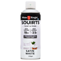 White Knight Squirts 310g White Satin Spray Paint - Quick Dry - Durable Finish - SuperSaverAU - view 1