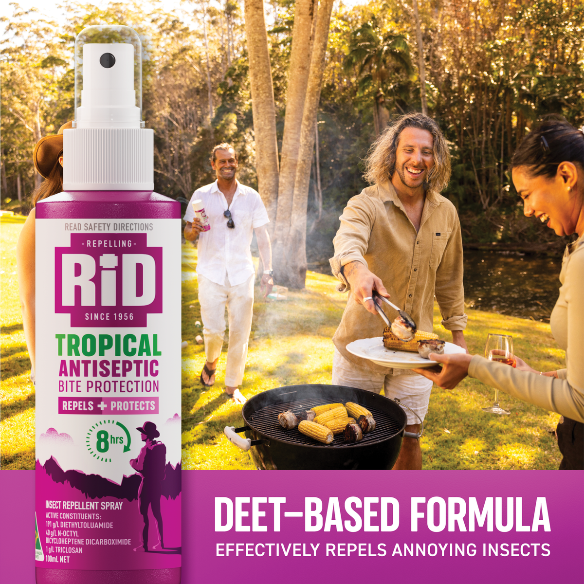 RID Tropical Antiseptic Bite Protection Spray - 100ml - DEET - Mosquito Repellent - SuperSaverAU - view 4
