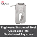 3M CLAW 20kg Heavyweight Picture Hanger - 3 Pack