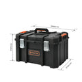 Tactix Modular Deep Tool Chest, 528mm Black Steel, Lockable