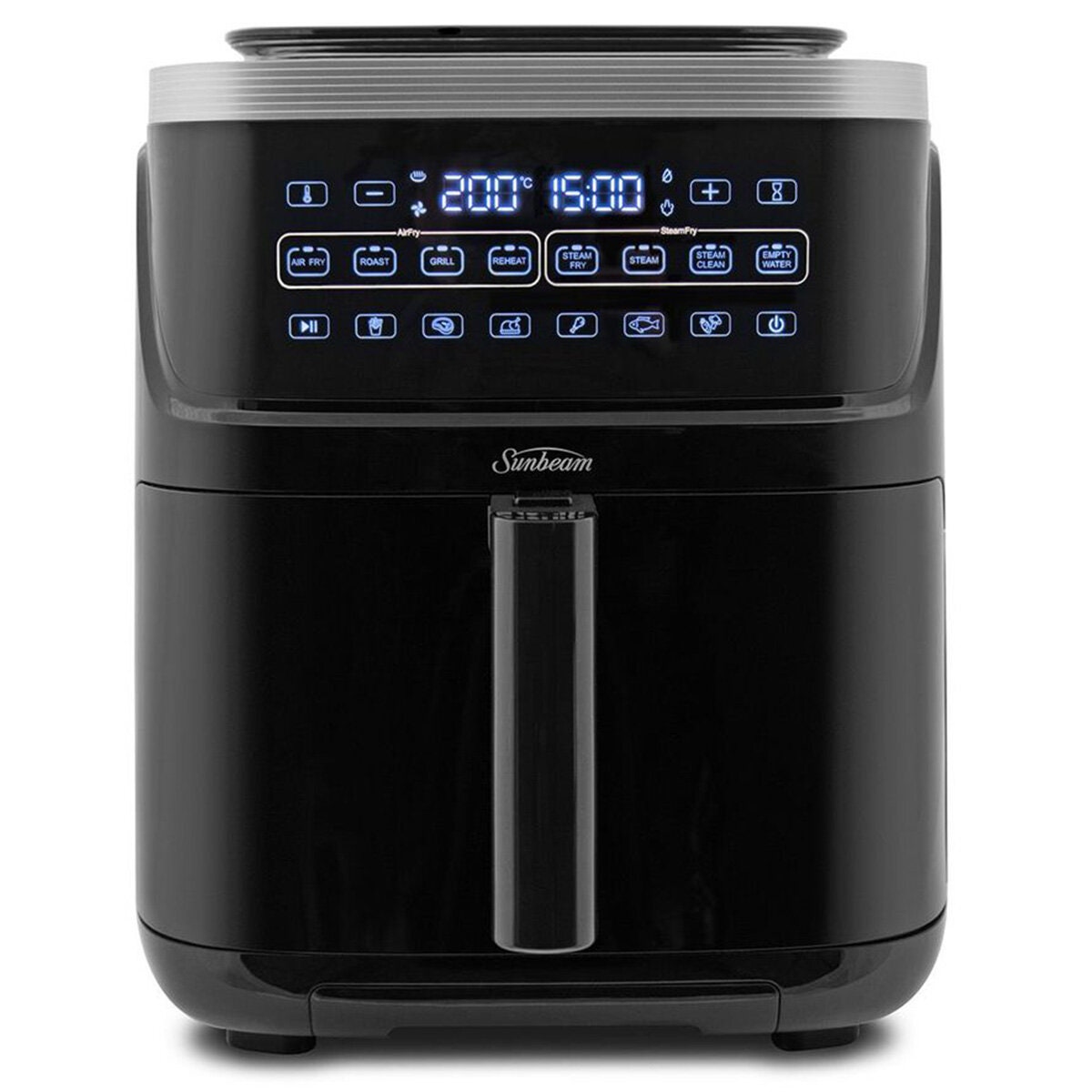 Sunbeam SteamFry 7L Air Fryer and Steamer - Five Functions, Removable Water Tank - AFP4600BK