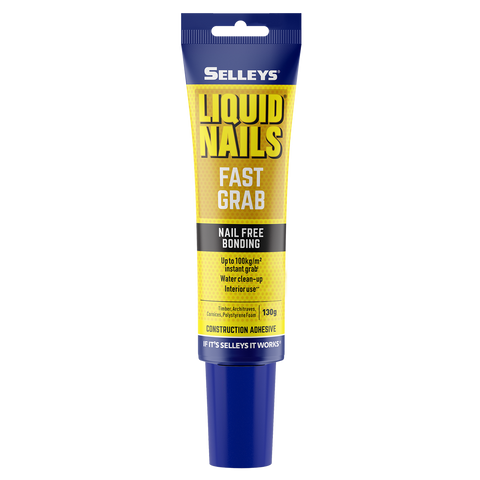 Selleys Liquid Nails Fast Grab Adhesive 130g - Water-Based - Strong Bond - SuperSaverAU - view 1