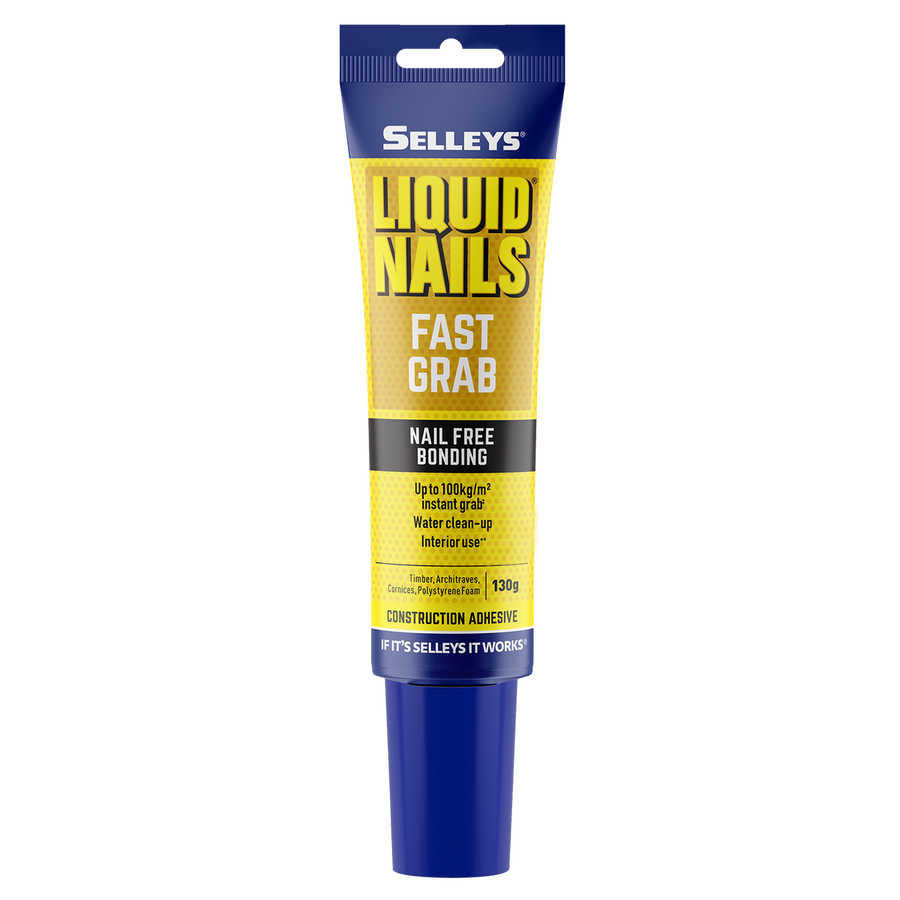 Selleys Liquid Nails Fast Grab Adhesive 130g - Water-Based - Strong Bond - SuperSaverAU - view 1