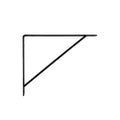 Carinya Studio Stayed Bracket - 300x250mm Black Steel - 125kg Capacity - SuperSaverAU - view 2