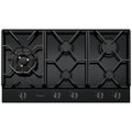 Westinghouse 90cm 5 Burner Gas Cooktop - Black Ceramic Glass, 19MJ/h Wok Burner, Dual Valve Control - WHG959BD