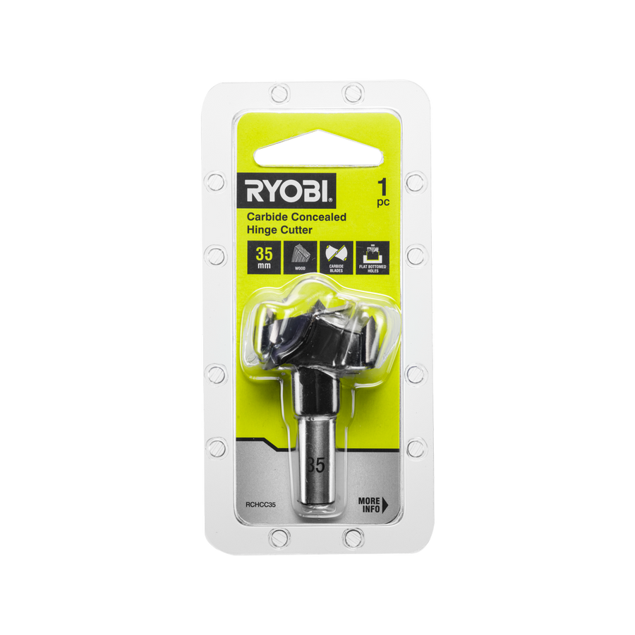 Ryobi 35mm Concealed Carbide Hinge Cutter - Accurate Drilling Tool - SuperSaverAU - view 1