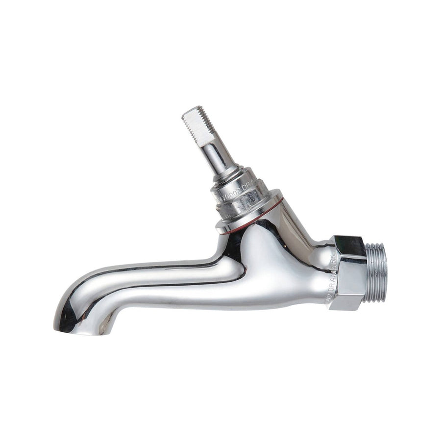Shaw Mason Chrome Plated 45° Male Bib Pillar Tap - Brass - 140mm x 40mm x 95mm - WELS 3-Star Rated - SuperSaverAU - view 1