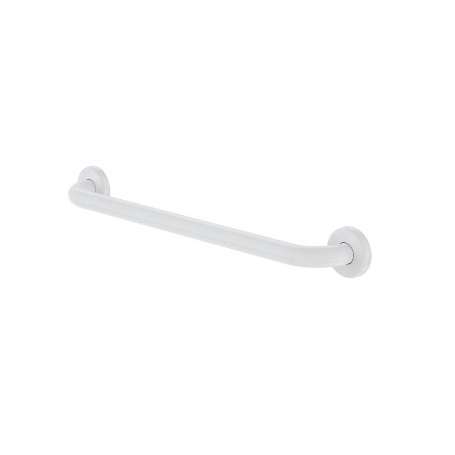 Caroma 300mm Chrome Grab Rail 450mm White Stainless Steel Support - SuperSaverAU - view 1