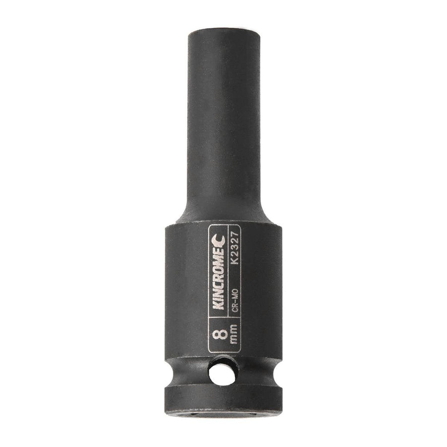 Kincrome 8mm Deep Impact Socket - 1/2 Drive - Chrome Molybdenum Steel - Black - SuperSaverAU - view 1