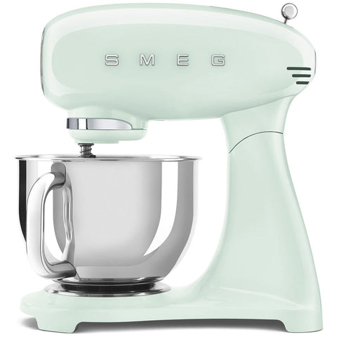 Smeg 50s retro style stand mixer 4.8L - Green finish, 800W, 10 speeds, planetary mixing - SMF03PGAU