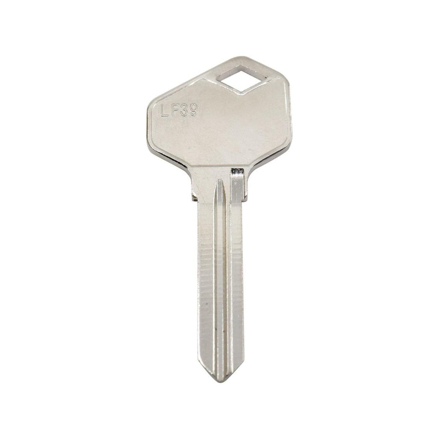 Ehi lf39 Silver Blank Key - Nickel Plated Brass - Key Duplication Solution - SuperSaverAU - view 1