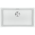 Franke 753mm Wide Single Bowl Undermount Sink - Polar White Granite - Extension Drainer - MRG110-72PW-FPC