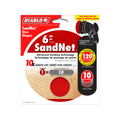 Diablo 150mm 120 Grit SandNET Orbital Discs with Connection Pad 10 Pack Red