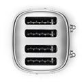 Smeg 50's Style 4 Slice Toaster - Chrome, Six Browning Levels, Independent Slot Control - TSF03SSAU