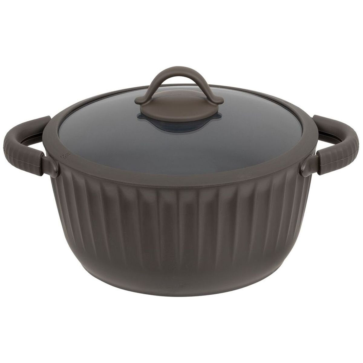 Resto Ascella 24cm Non-Stick Casserole Pot with Lid - 4.6L, Recycled Aluminium, Induction - RE94003