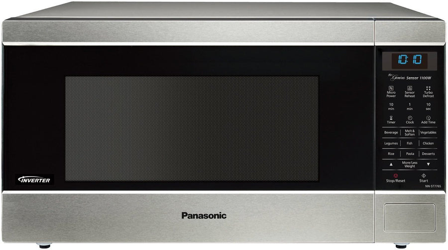Panasonic 44L Genius inverter microwave oven - 1100W, stainless steel, 18 sensor menus - NN-ST776SQPQ