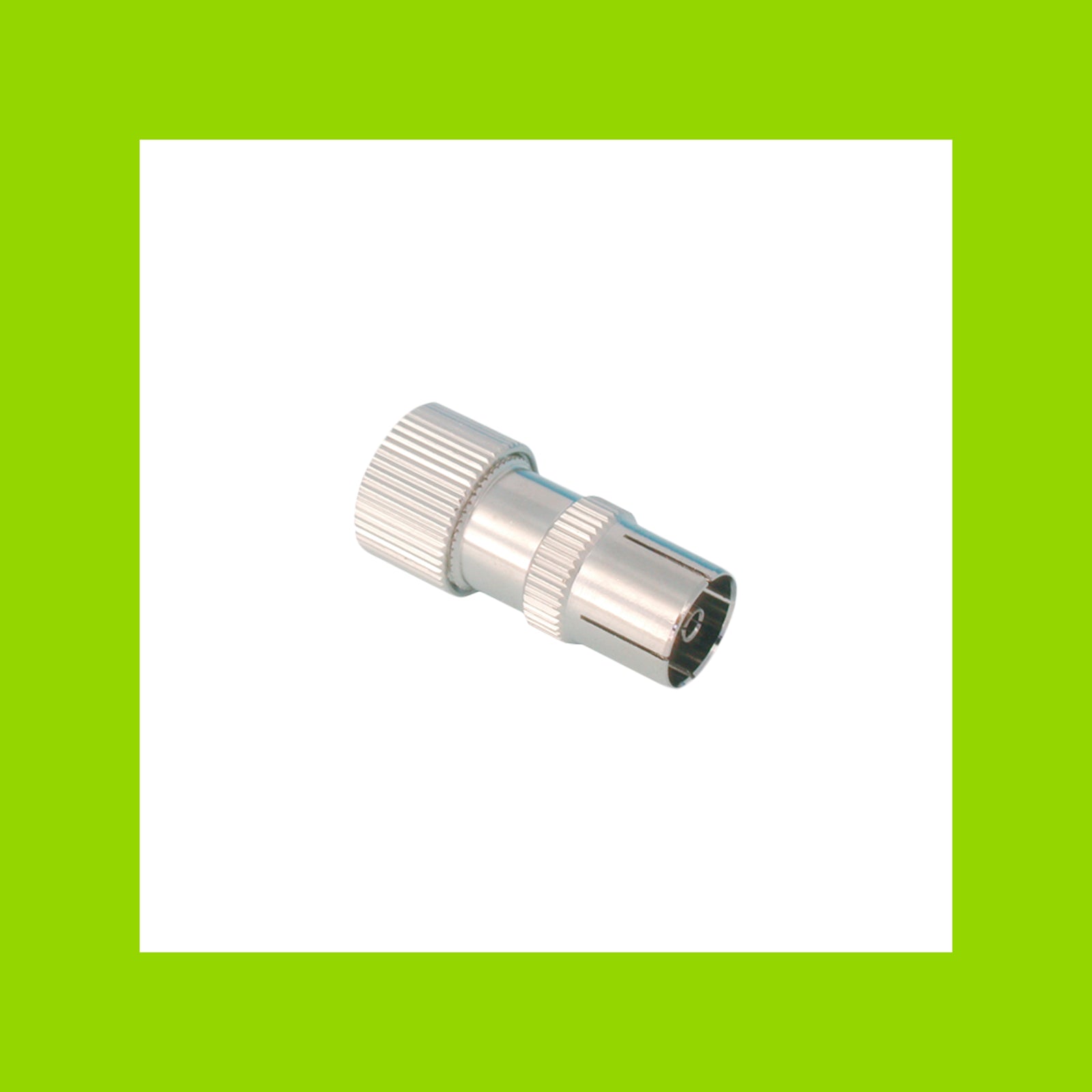Antsig 75 Ohm Metal Line TV Socket, PAL Female Coaxial Connector, Nickel Plated