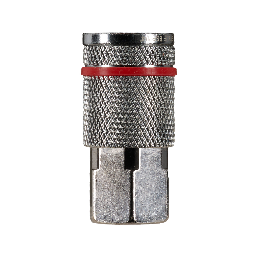 Powerfit Female Coupler - 1/4" - Steel - Ryco Style - SuperSaverAU - view 1