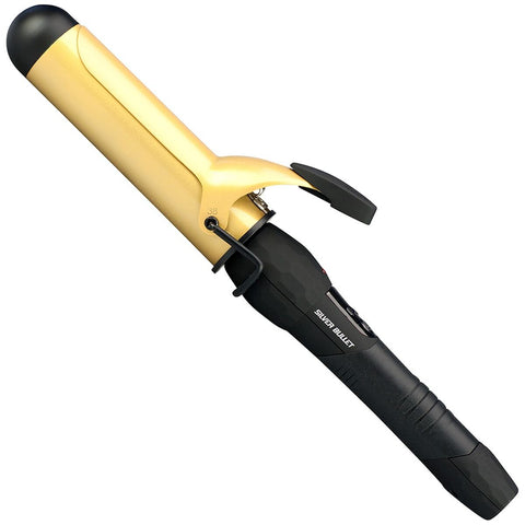 Silver Bullet Fastlane Gold Curling Iron - 38mm Ionic Ceramic Barrel, Digital Display, Up to 220°C - 900346