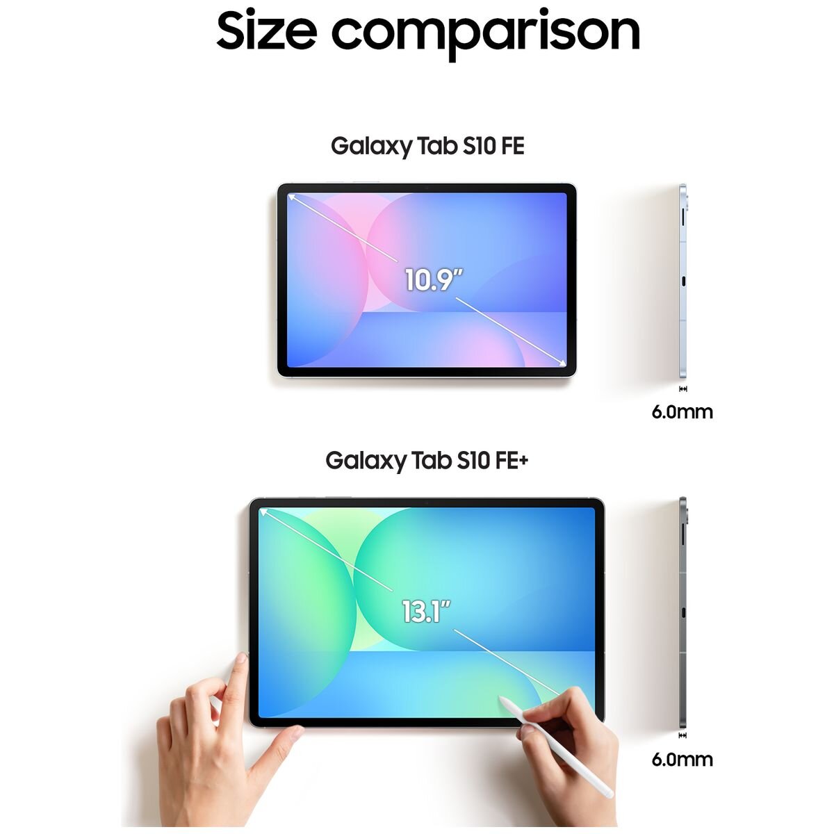 Samsung Galaxy Tab S10 FE Plus 256GB Wi-Fi Tablet - 13.1-inch 90Hz, S Pen Included - Grey - 11901336105