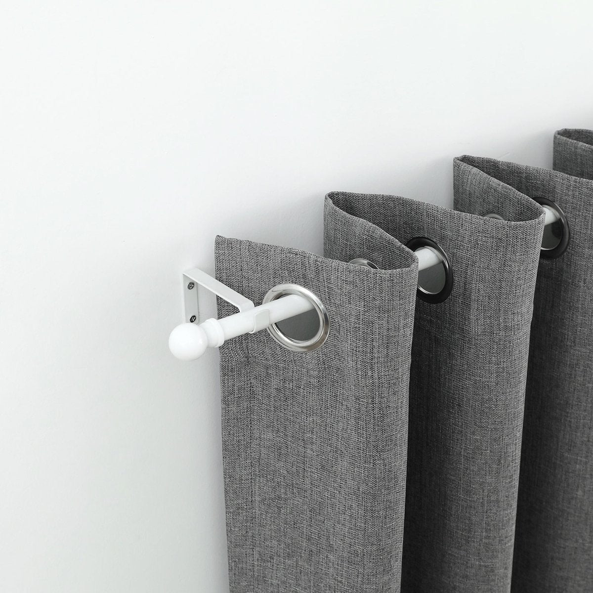 Windoware 100mm White Metal Single Curtain Unstayed Bracket 2 Pack - SuperSaverAU - view 3