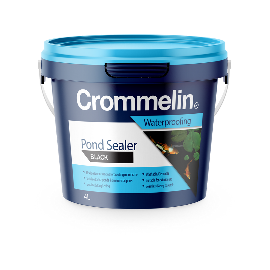 Crommelin 4L Black Pond Sealer - Water Based - UV Stable - Fish Safe - SuperSaverAU - view 1