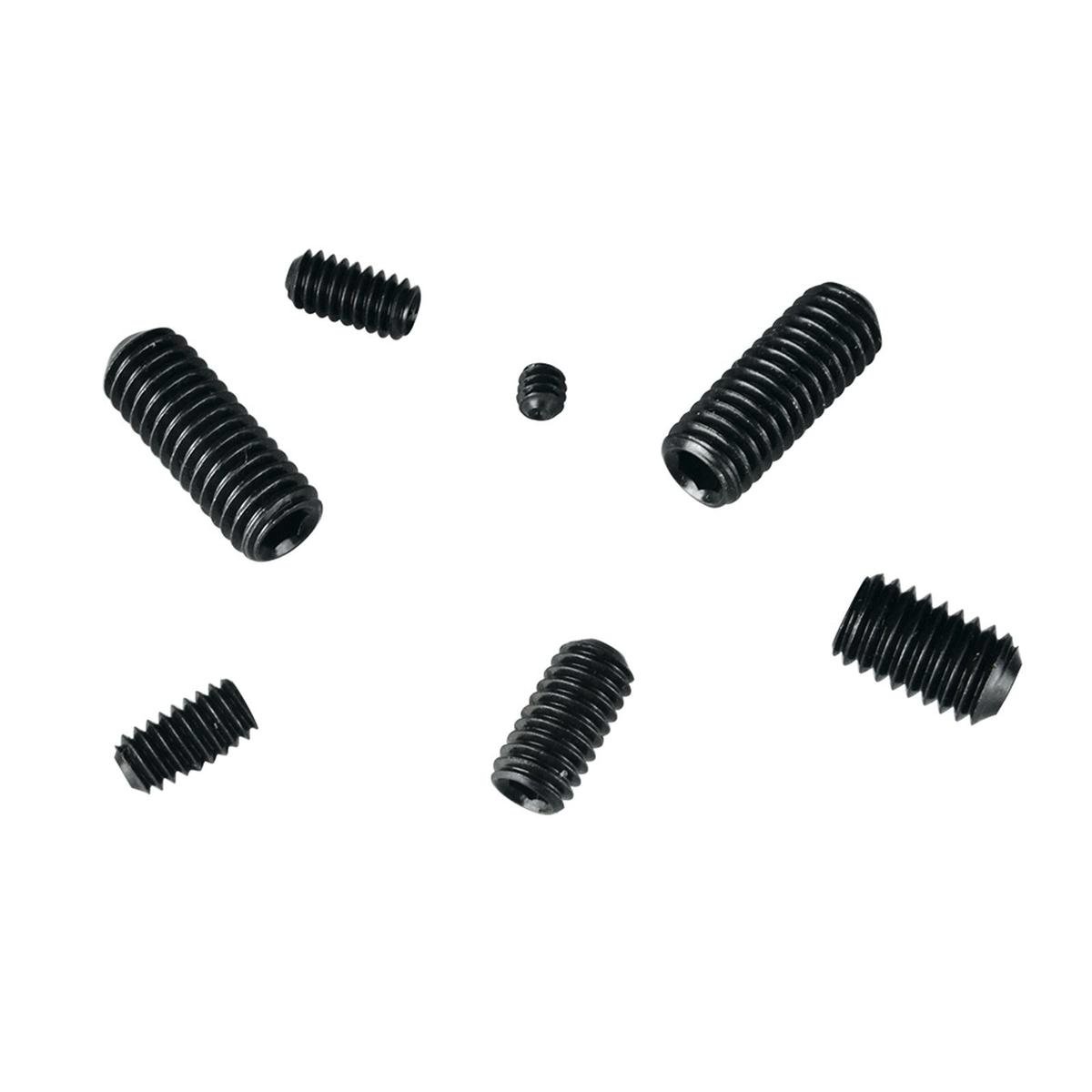 Pinnacle Grub Screw Set - 3/16" to 3/8" - Metal - Black Finish - 16 Pack - SuperSaverAU - view 1