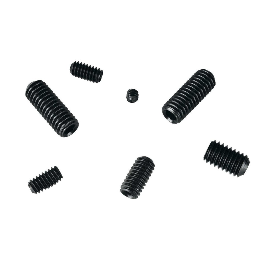 Pinnacle Grub Screw Set - 3/16" to 3/8" - Metal - Black Finish - 16 Pack - SuperSaverAU - view 1