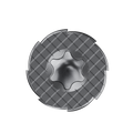 Bremick 10g x 40mm Fibre Cement Screw, Carbon Steel B8 Coating, T25 Drive Self Embedding Head Needle Point - 100 Pack