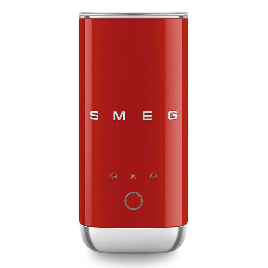 Smeg 50s Retro Style Milk Frother 180ml - Red, Hot Milk, Hot Froth and Cold Froth - MFF02RDAU