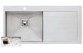 Oliveri Professional Series 1040mm Single Bowl Sink - Right Hand Drainer, Brushed Stainless Steel - PR1121