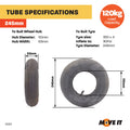 Move It 350 x 4 Replacement Pneumatic Inner Tube, Rubber, 120kg