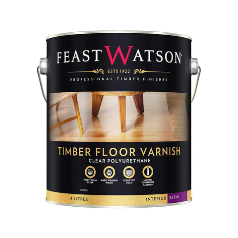 Feast Watson Timber Floor Varnish - 4L - Oil Based - Satin Finish - SuperSaverAU - view 1