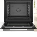 Bosch Series 8 Built-In Oven - 71L, 14 Functions, Air Fry, Home Connect, Black Glass - HBG7341B1A