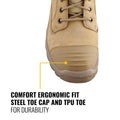 Dewalt Sand Toner Safety Work Boot - Size 7 - Full Grain Nubuck Leather - Steel Toe - SuperSaverAU - view 3