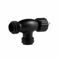 Elluminate Garden Light T-Piece Connector, 12V Low Voltage, Black, Weather Resistant Outdoor 21EC003
