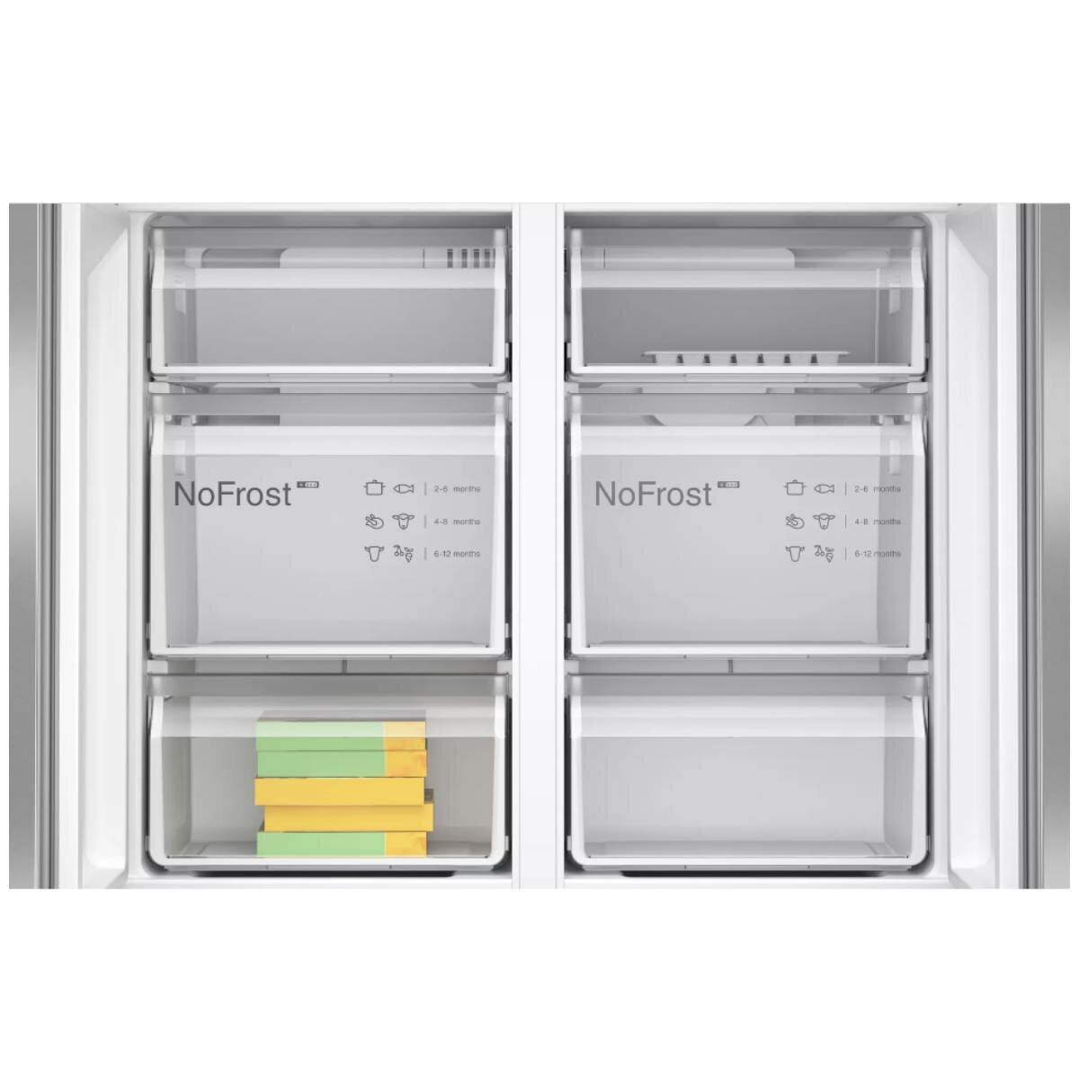 Bosch Series 6 605L French Door Fridge - Black Stainless Steel, Smart Home Compatible - KFN96AXEAA