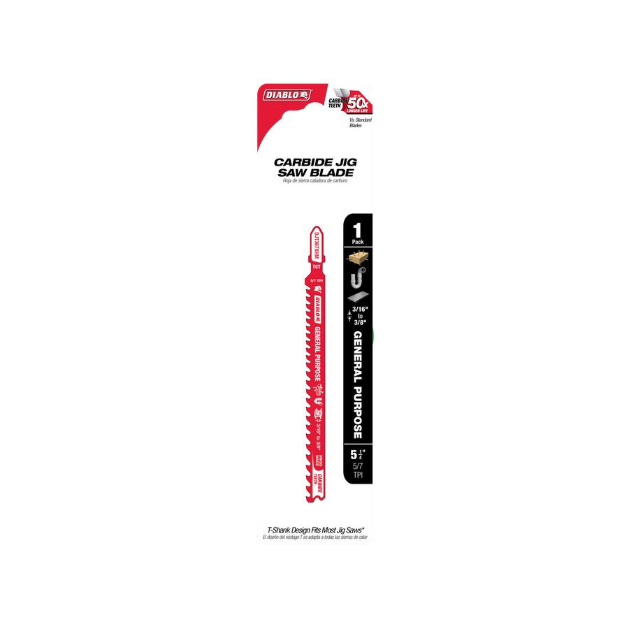 Diablo 132mm Tungsten Carbide Jig Saw Blade - General Purpose - Durable Cutting - SuperSaverAU - view 1