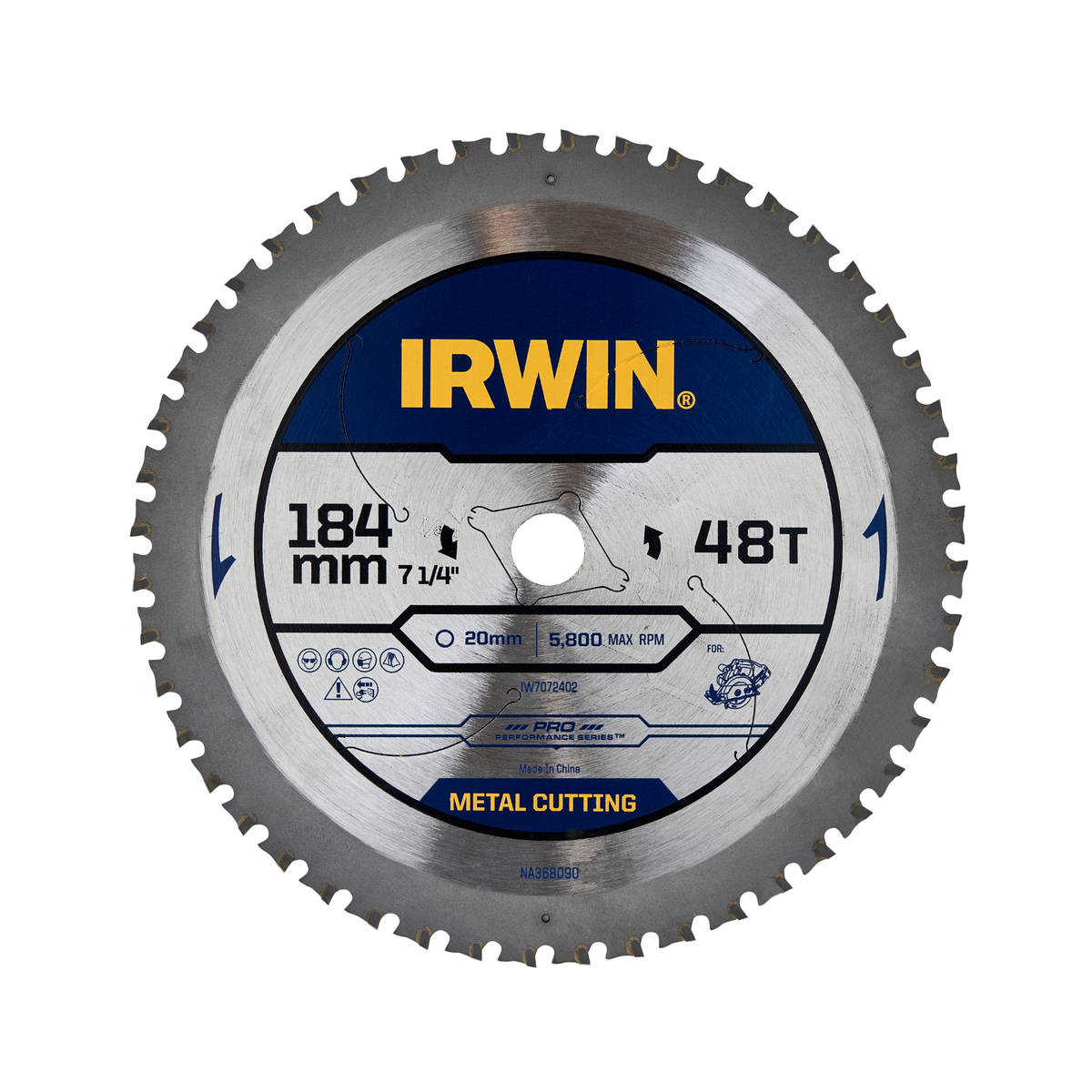 Irwin Circular Saw Blade Marathon Pro 184mm 48t - Tungsten Carbide - Durable