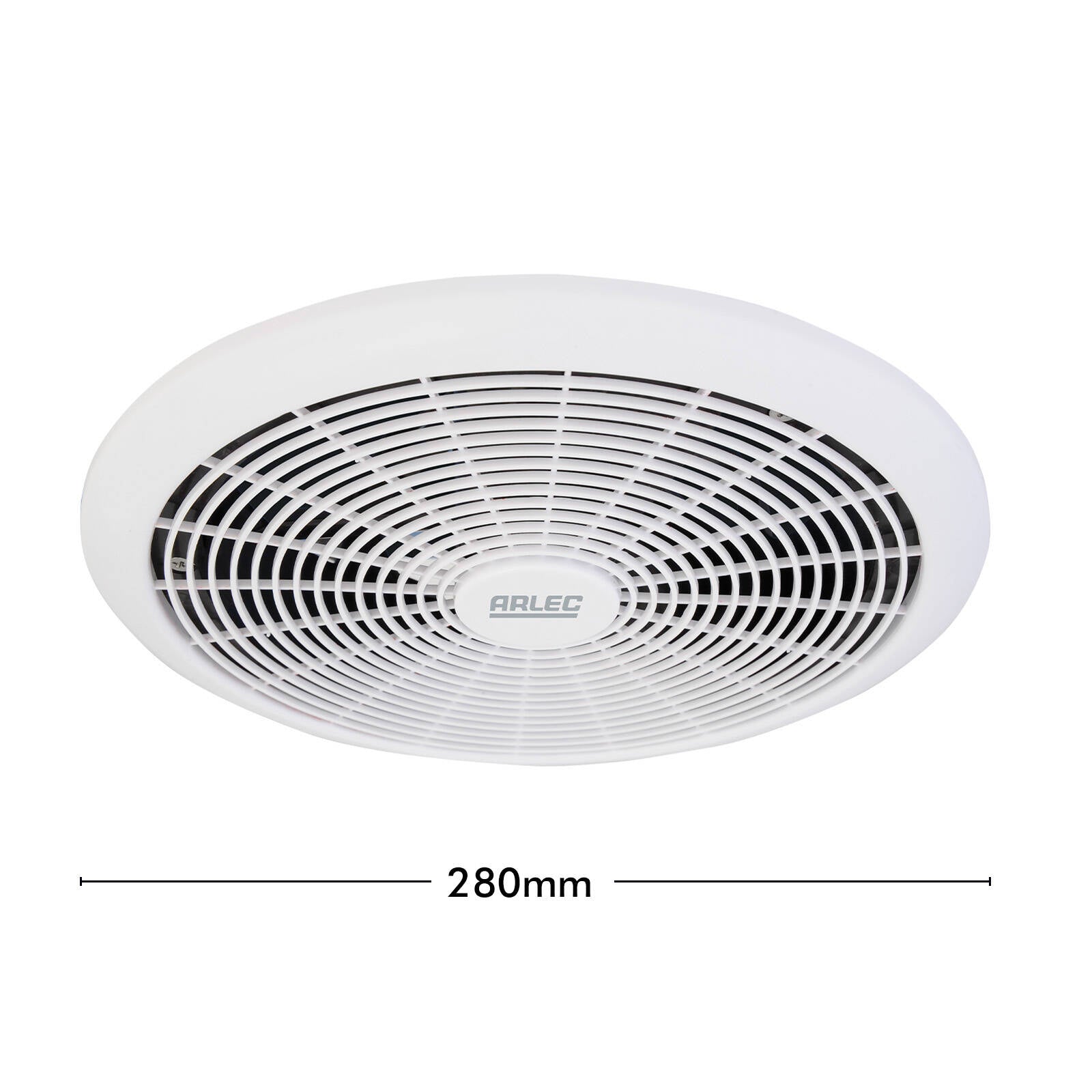 Arlec 200mm White Energy Efficient Ceiling Exhaust Fan - 220m3/hr, 4.2W, MEF20