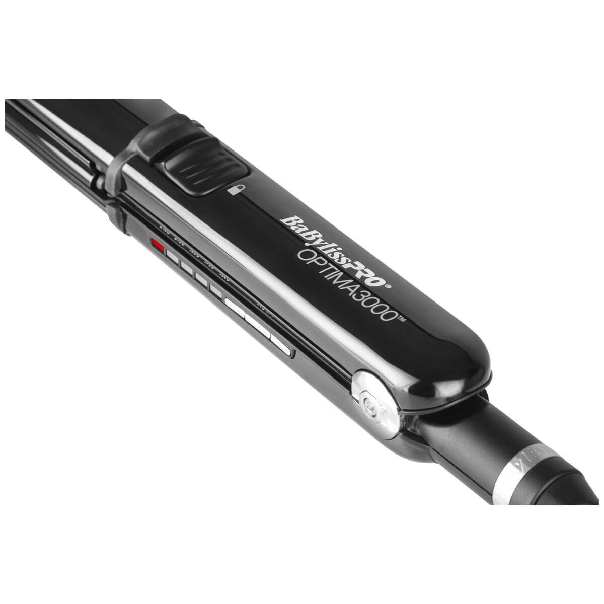 BaBylissPRO Optima 3000 32mm Hair Straightener - Black - Multi-Styling Convex Design - 900640