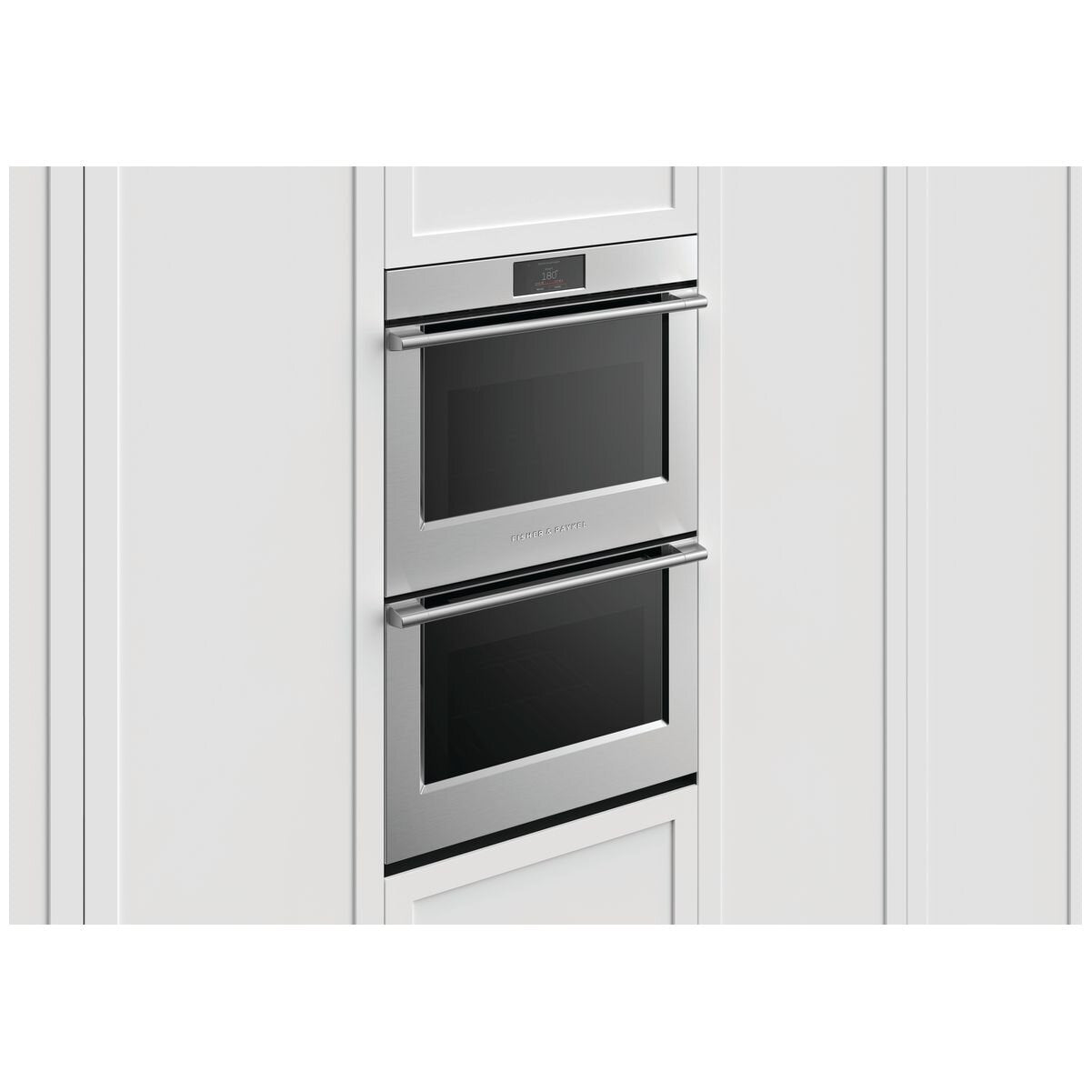 Fisher & Paykel Series 9 76cm Professional Pyrolytic Built-In Double Oven - 230L Stainless Steel - OB76DPPTX1