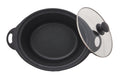 Morphy Richards Slow Cooker - Sear and Stew Pot, Toughened Glass Lid, Low to High Heat, Matte Black - MRSC65BK