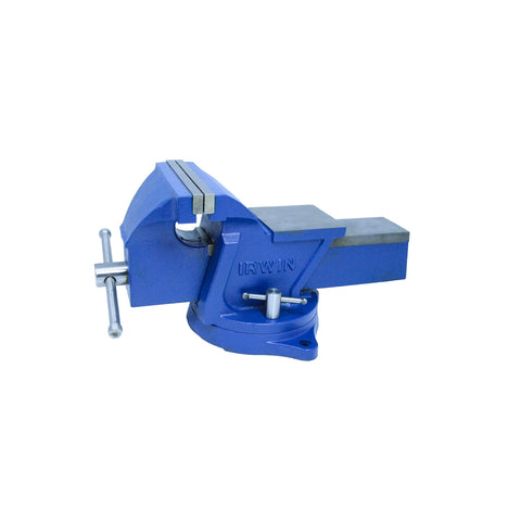 Irwin Record 150mm Mechanics Vice Steel Swivel Base with Hardened Anvil