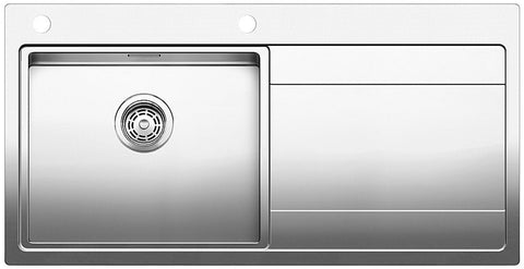 Blanco DIVON single bowl sink - right hand drainer, 32L bowl, 18/10 surgical grade steel - DIVON5SLK5