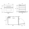 Haier 60cm 500 Series Combi-Microwave Oven - Black - Air Fry - 11 Functions - Touch Control - HMO60S11EB1