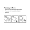 Surface Gard 50mm Anti Skid Pads 4 Pack EVA Protects Surfaces - SuperSaverAU - view 3