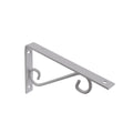 Carinya Scroll Stayed Bracket - 250 x 125mm - Powder Coated Steel - White - SuperSaverAU - view 1