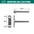 Carinya Zinc Plated Hidden Floating Shelf Bracket 100x76mm Durable - SuperSaverAU - view 4