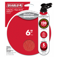 Diablo 150mm 120 Grit Abrasive Random Orbital Sheets 5 Pack - Red - SuperSaverAU - view 1